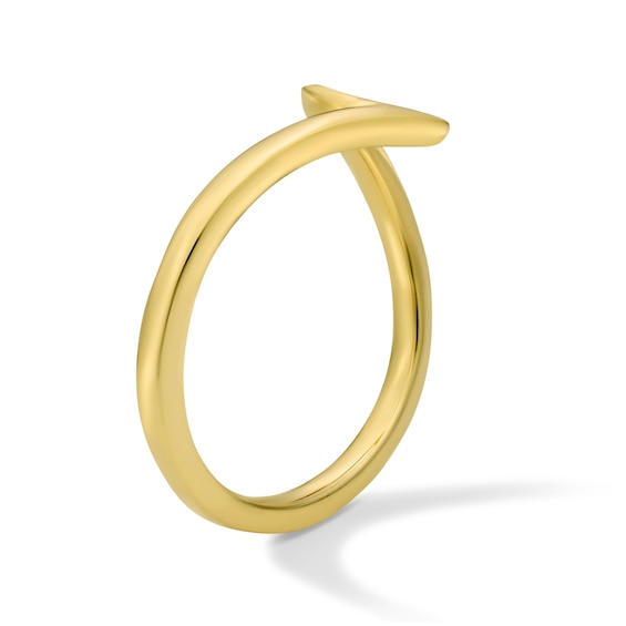 Polished Wave Contour Wedding Band in 14K Gold