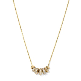 3/4 CT. T.W. Lab-Grown Diamond Multi-Rondelle Necklace in 10K Gold (F/VS2) - 18"