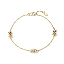 5/8 CT. T.W. Lab-Grown Diamond Rondelle Station Bracelet in 10K Gold (F/VS2) - 7.0"