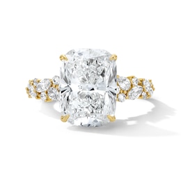 6 CT. T.W. Elongated Cushion-Cut Certified Lab-Grown Diamond Engagement Ring in 14K Gold (F/VS2)