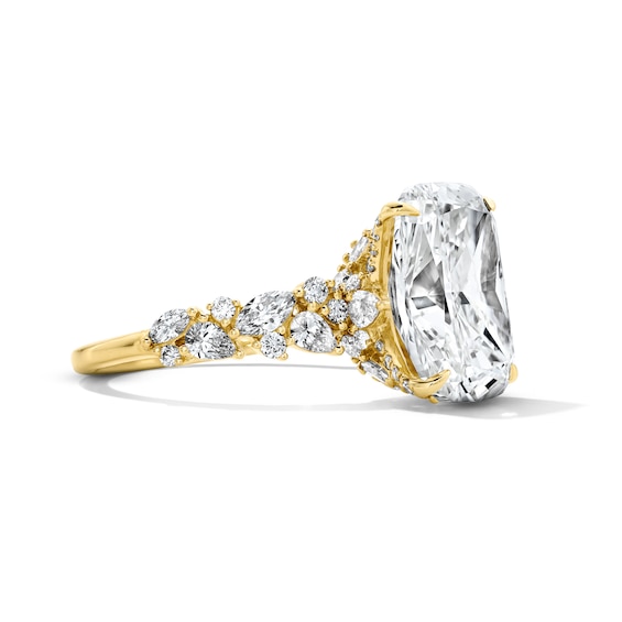 6 CT. T.w. Elongated Cushion-Cut Certified Lab-Grown Diamond Engagement Ring in 14K Gold (F/Vs2)
