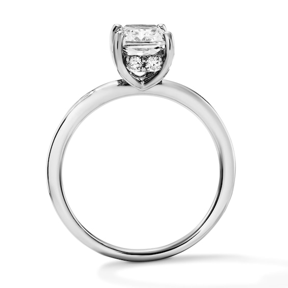 1-3/4 CT. T.w. Certified Radiant-Cut Lab-Grown Diamond Hidden Frame Solitaire Engagement Ring in 14K White Gold (F/Vs2)