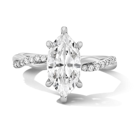 2-1/4 CT. T.w. Marquise-Cut Certified Lab-Grown Diamond Engagement Ring in 14K Gold (F/Vs2