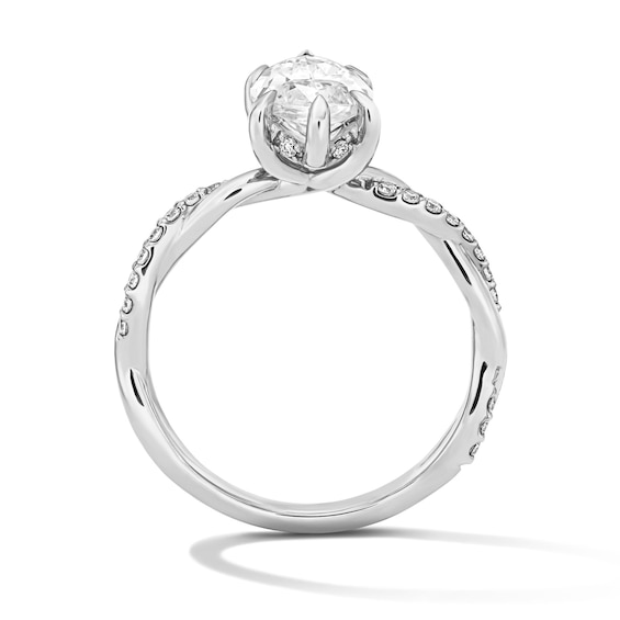 2-1/4 CT. T.w. Marquise-Cut Certified Lab-Grown Diamond Engagement Ring in 14K White Gold (F/Vs2)