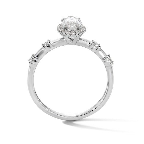 Modern Reflection 1 CT. T.w. Marquise-Cut Certified Lab-Grown Diamond Engagement Ring in 14K White Gold (F/Vs2)
