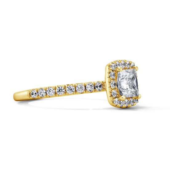 Classic Everlasting 1-1/2 CT. T.w. Princess-Cut Certified Diamond Frame Engagement Ring in 14K Gold (G/I1)