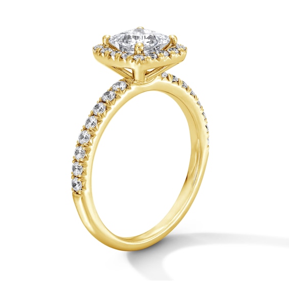 Classic Everlasting 1-1/2 CT. T.w. Princess-Cut Certified Diamond Frame Engagement Ring in 14K Gold (G/I1)