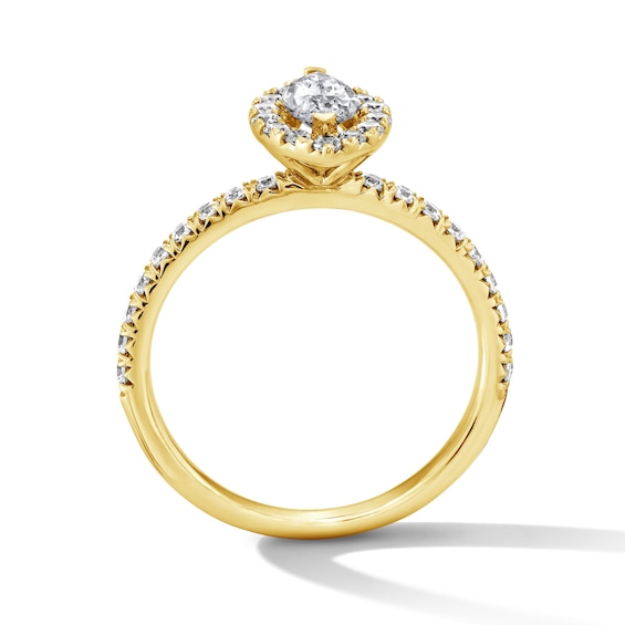 Classic Everlasting 1 CT. T.w. Marquise-Cut Certified Lab-Grown Diamond Frame Engagement Ring in 14K Gold (F/Vs2)