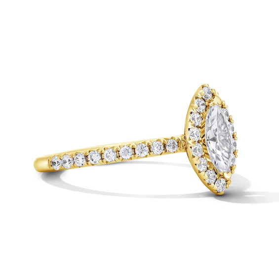 Classic Everlasting 1 CT. T.w. Marquise-Cut Certified Lab-Grown Diamond Frame Engagement Ring in 14K Gold (F/Vs2)