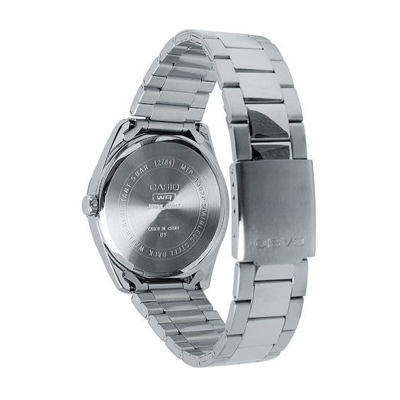 Men's Casio Stainless Steel Watch with Blue Dial (Model: Mtp1302Pec-2A)