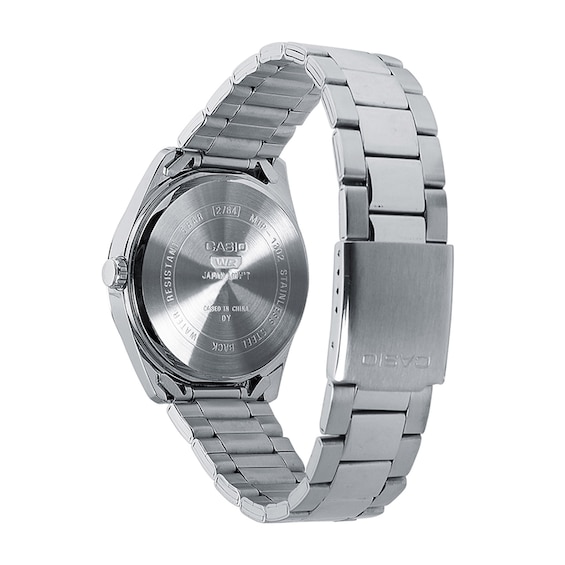 Men's Casio Stainless Steel Watch with Navy Blue Dial (Model: Mtp1302D-2Avt)