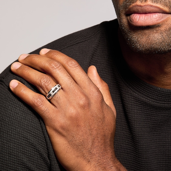 1/4 CT. T.w. Diamond Stepped Edge Band in 10K Rose Gold