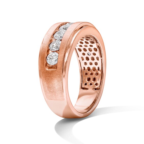 1-1/2 CT. T.w. Diamond Nine Stone Wedding Band in 10K Rose Gold
