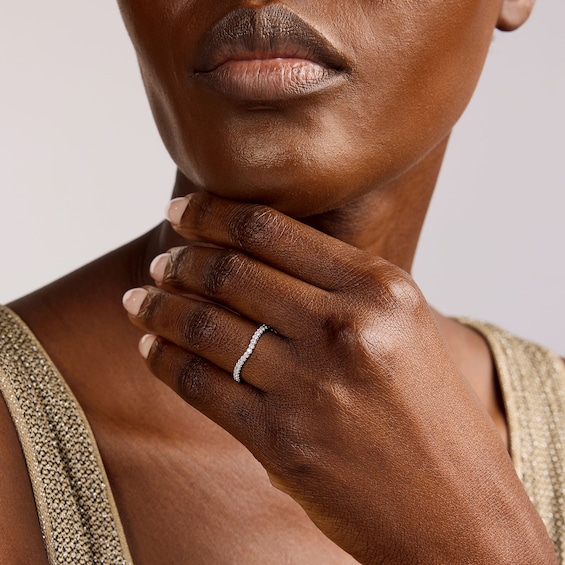 1/4 CT. T.w. Lab-Grown Diamond Contour Ring in 14K Gold (F/Vs2)