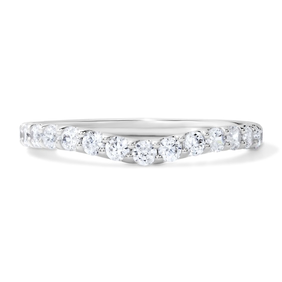 1/2 CT. T.W Lab-Grown Diamond Contour Ring in 14K White Gold (F/Vs2)