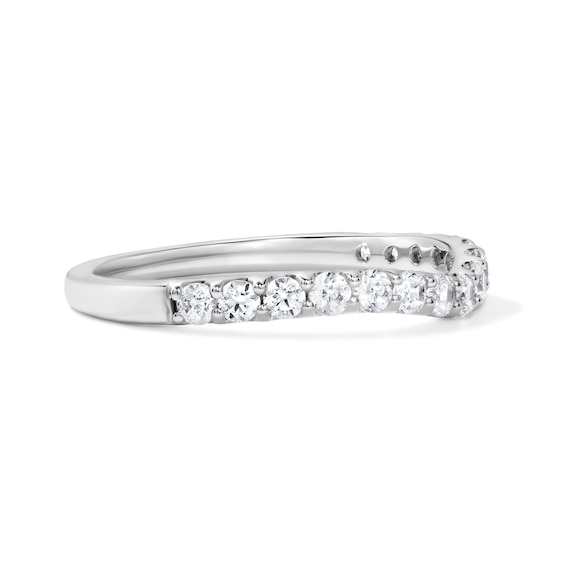 1/2 CT. T.W Lab-Grown Diamond Contour Ring in 14K White Gold (F/Vs2)