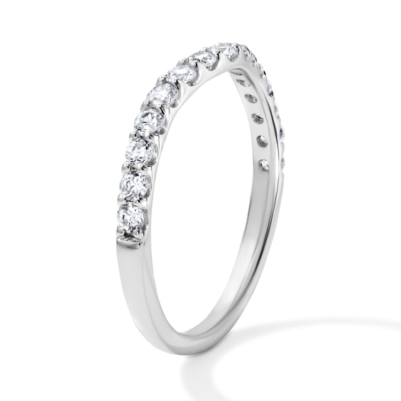 1/2 CT. T.W Lab-Grown Diamond Contour Ring in 14K White Gold (F/Vs2)