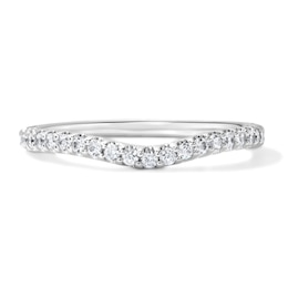 1/4 CT. T.W. Lab-Grown Diamond Contour Ring in 14K White Gold (F/VS2)