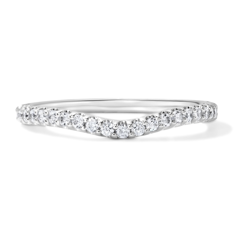 Main Image 1 of 1/4 CT. T.W. Lab-Grown Diamond Contour Ring in 14K White Gold (F/VS2)