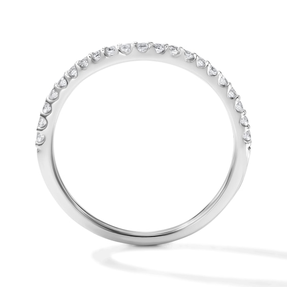1/4 CT. T.w. Lab-Grown Diamond Contour Ring in 14K White Gold (F/Vs2)