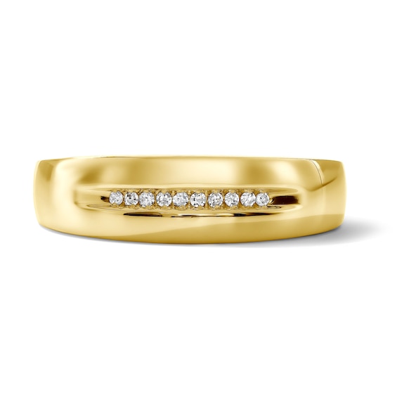 1/20 CT. T.w. Diamond Ten Stone Wedding Band in 10K Gold