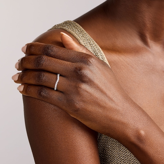 1/2 CT. T.w. Lab-Grown Diamond Contour Ring in 14K Gold (F/Vs2)