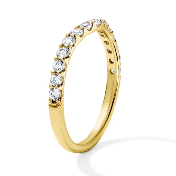 1/2 CT. T.w. Lab-Grown Diamond Contour Ring in 14K Gold (F/Vs2)