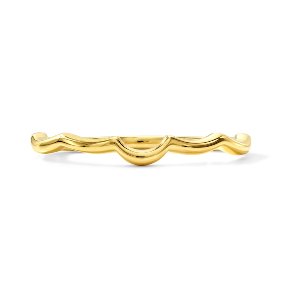 Polished Contour Band in 14K Gold