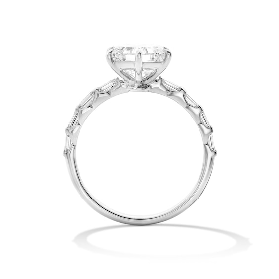 2-1/4 CT. T.w. Hexagon-Cut Certified Lab-Grown Diamond Engagement Ring in 14K White Gold (F/Vs2)