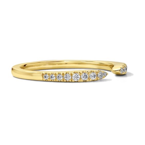 1/6 CT. T.w. Diamond Pavé Open Shank Band in 10K Gold