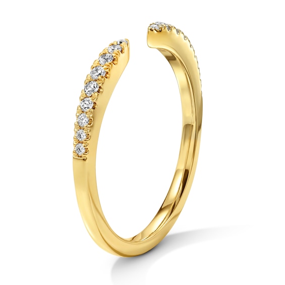 1/6 CT. T.w. Diamond Pavé Open Shank Band in 10K Gold