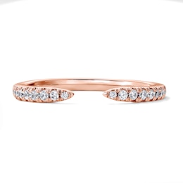 1/6 CT. T.W. Lab-Grown Diamond Open Band in 10K Rose Gold (F/VS2)