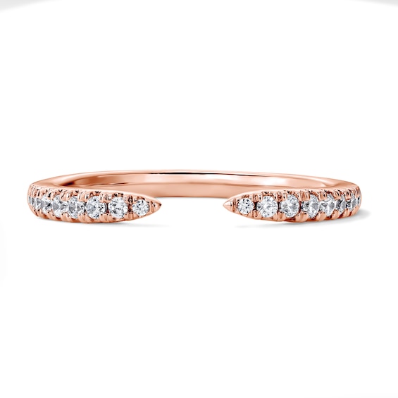 1/6 CT. T.w. Lab-Grown Diamond Open Band in 10K Rose Gold (F/Vs2)