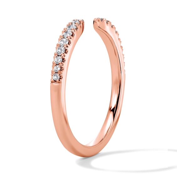 1/6 CT. T.w. Lab-Grown Diamond Open Band in 10K Rose Gold (F/Vs2)