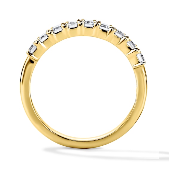 1 CT. T.w. Emerald-Cut Lab-Grown Diamond Band in 10K Gold (F/Vs2)