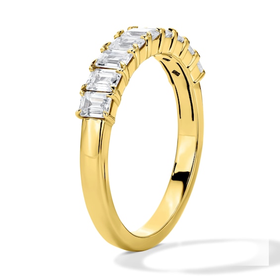 1 CT. T.w. Emerald-Cut Lab-Grown Diamond Band in 10K Gold (F/Vs2)