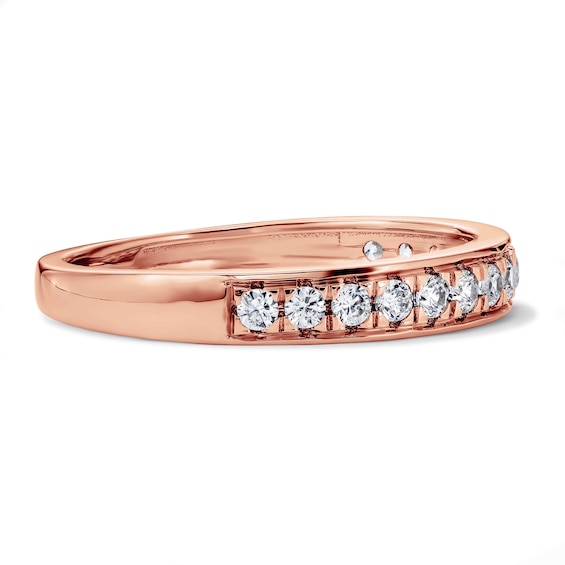 1/3 CT. T.w. Lab-Grown Diamond Band in 10K Rose Gold (F/Vs2)