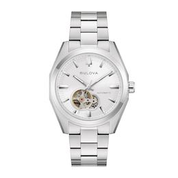 Men's Bulova Surveyor Automatic Stainless Steel Watch with Silver-Tone Dial (Model: 96A345)