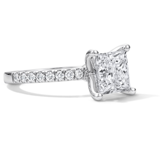 2-1/4 CT. T.w. Certified Princess-Cut Diamond Engagement Ring in 14K White Gold (I/I1)