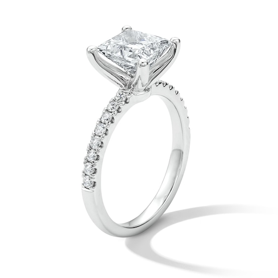 2-1/4 CT. T.w. Certified Princess-Cut Diamond Engagement Ring in 14K White Gold (I/I1)
