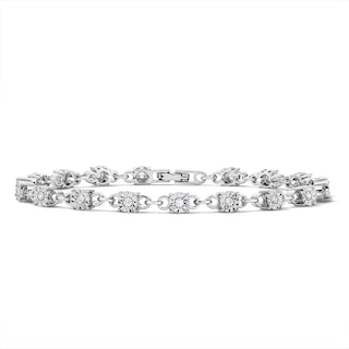 1/2 CT. T.W. Lab-Grown Diamond Bracelet in Sterling Silver (F/SI2) - 7.25"