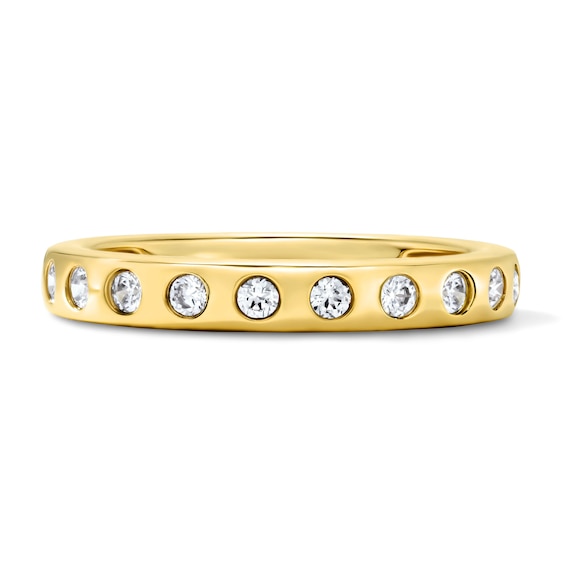 1/4 CT. T.w. Lab-Grown Diamond Flush-Set Anniversary Band in 10K Gold (F/Vs2)