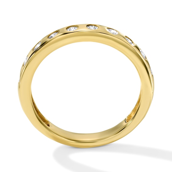 1/4 CT. T.w. Lab-Grown Diamond Flush-Set Anniversary Band in 10K Gold (F/Vs2)