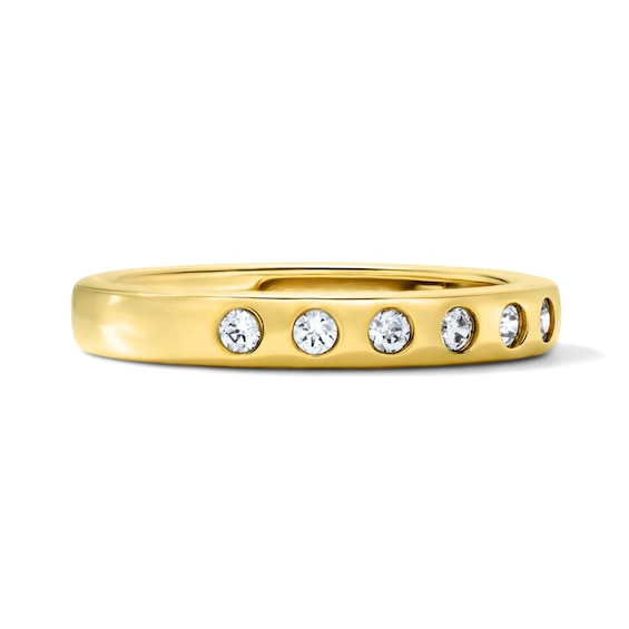 1/4 CT. T.w. Lab-Grown Diamond Flush-Set Anniversary Band in 10K Gold (F/Vs2)