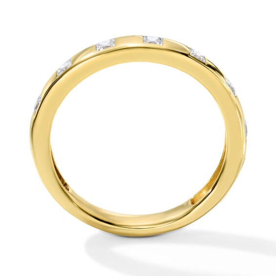 1/3 CT. T.w. Princess-Cut Lab-Grown Diamond Flush-Set Anniversary Band in 10K Gold (F/Vs2)