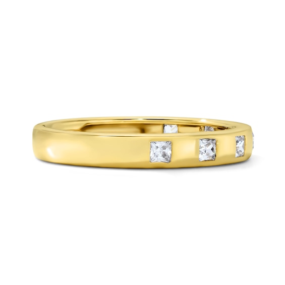 1/3 CT. T.w. Princess-Cut Lab-Grown Diamond Flush-Set Anniversary Band in 10K Gold (F/Vs2)