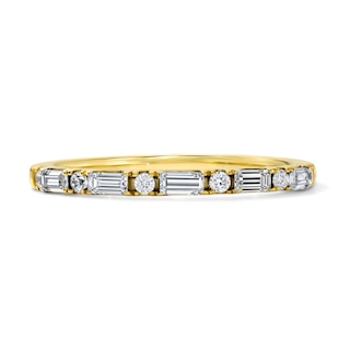 1/3 CT. T.W. Baguette-Cut Lab-Grown Diamond Anniversary Band in 10K Gold (F/VS2)