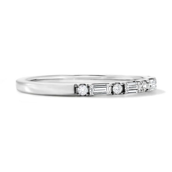1/3 CT. T.w. Baguette-Cut Lab-Grown Diamond Anniversary Band in 10K Gold (F/Vs2