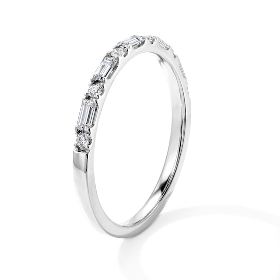 1/3 CT. T.w. Baguette-Cut Lab-Grown Diamond Anniversary Band in 10K Gold (F/Vs2