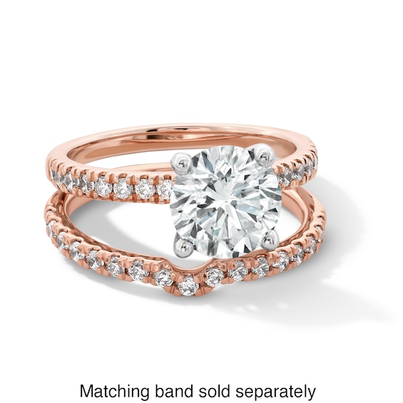 2-1/4 CT. T.w. Certified Diamond Engagement Ring in 14K Rose Gold (I/I1)
